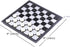 8x8 Board Checkers Draught 64 Squares, Table Game, Draughts, Checkers with Extendable Board 9x9 Inch, 12 Black 12 White Pieces Draughts 8x8 Board