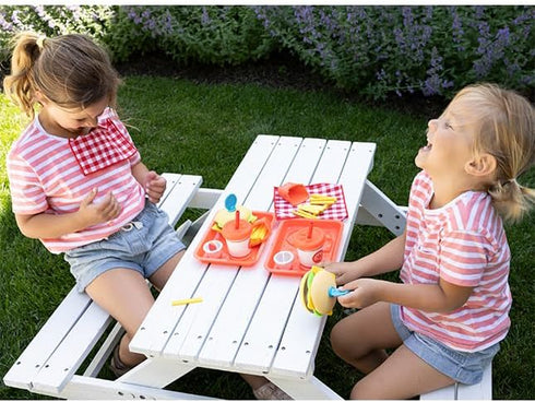 Set 3 7 Fat Brain Toys Pretendables Burger & Fries - Imaginative Play Food for Ages