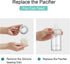 6oz COMI Wide Neck Glass Breastmilk Collection n Storage Bottle, with Screw Ring Sealing Disk; Re-markable Sealing