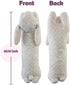 Hofun4U (White,35 inch) Rabbit Plush Pillow, Rabbit Stuffed Animal, Rabbit Plush Long Body Pillow for Kids Adults