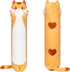 Long Cat Plush Kawaii Body Pillow - 44” Cute Brown Cat Stuffed Animals, Orange Kitten Plush Throw Pillow Gift
