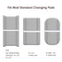 PHF Baby Changing Pad Covers, 2 Pack Ultra Soft Microfiber Sheets for Boys Girls, Grey & Grey