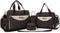 PUPZY 5pcs Diaper Bag Tote Set - Baby Bags for Mom (Brown