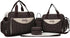 PUPZY 5pcs Diaper Bag Tote Set - Baby Bags for Mom (Brown