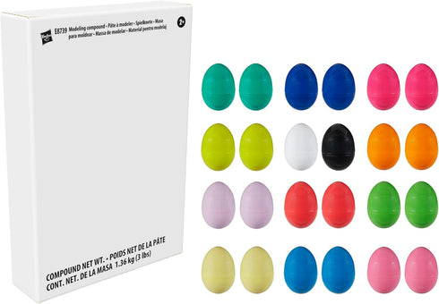 24-Pack, 2 Play-Doh Eggs Dinosaur & Dragon Egg Hunt Toys, Modeling Compound for Birthday Gifts & Party Favors, Easter
