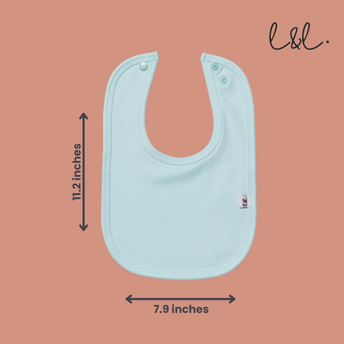 3-Pack Leya & Lior SnapDry Classic Bibs for Babies Instant-Dry Absorbent Drool Bibs for Boys & Girls