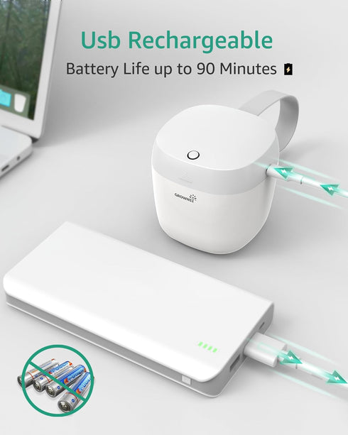 99.99% 59 GROWNSY Pacifier Sanitizer Portable, UV Light Sanitizer on The Go for Baby, USB Charging Sanitizer Case, Mini