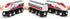inc. Wooden Bullet Train, Wooden Train Set of 2 Modern Engines with Magnetic Connectors, Compatible with Thomas