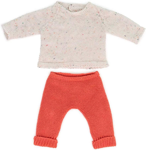 Miniland Clothes for Dolls 15'' Knitted Outfit Sweater & Trausers - ECO,