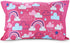 Funhouse Let's Chase Rainbows Toddler Bedding Set - 4 Piece Comforter, Sheet Set for Girls Bed, Pink