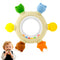 Baby Teething Toy for 0-6 6-12 Months Sensory Toys Baby Rattle Teether