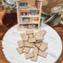 50 1:12 Pcs Blank Mini Books for Miniature Bookshelf, Wooden Dollhouse Books Scale Mini Books, Print Off The Covers