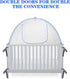 Baby & Beyond 52.25" 28.25") Baby Crib Tent Safety Net, Durable Strong Self-Locking Zippers, Protects from Climbing Out