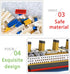 Titanic Ship Model Building Block Set, 3D Puzzle DIY Educational Toys, Mini Bricks Toy Micro Blocks, 1860PCS Gift