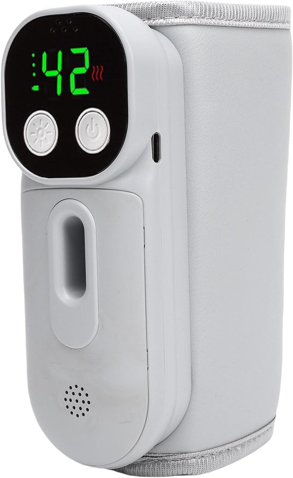 Zunate Portable Bottle Warmer, Cordless Rechargable Baby Bottle Warmer, Comfortable Feeding on