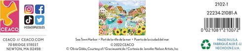 Ceaco - Olivia Gibbs - Sea Town Harbor - 300 Piece Jigsaw Puzzle for Adults and Kids