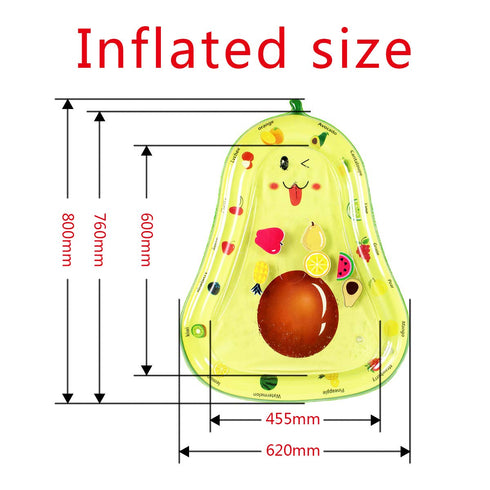 ZHUYNXIR (33 26 inch) Baby Water mat, Infant Toys, Inflatable Play Mat Water Mat Baby Toys, Fun Early Development