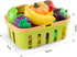 Zero Zoo 120Pcs Playset Mini Play Kitchen Accessories, Kids Pretend Cooking with Desserts, Cuttable Veggies & BBQ