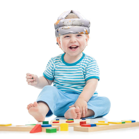 Baby Head Protector Helmet for Crawling Walking, Adjustable Protective Cap for Safety (Fox)