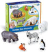 Jumbo Zoo Animals I Monkey, Penguin, Zebra, Polar Bear, Hippo, 5 Animals, Ages 2+ by Learning Resources