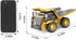 6-10 PREPOP Kids' RC Dump Truck Toy - Remote Control Construction Truck with Metal Bed, Lights & Sounds, for Boys Ages