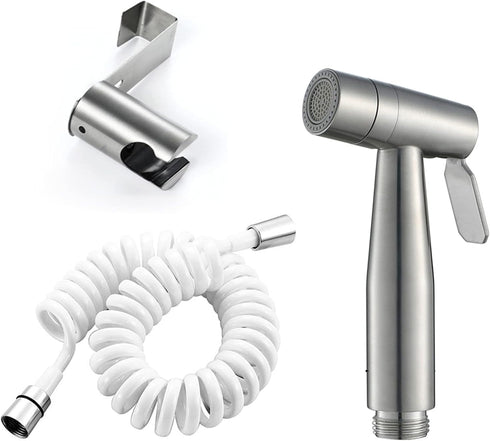 IIUUAYUVI HandheldSprayer 2 Function Cloth Diaper Sprayer Brushed Stainless SteelSprayer for Toilet, with