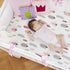 Stretchy Fitted Crib Sheets Set BROLEX 2 Pack, Ultra Soft Jersey, Portable Crib Mattress Topper for Baby