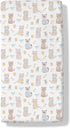 Cstdyfrv Cute Cats Mouse Baby Boys Girls Crib Sheets Pastel Kittens Paws Bows