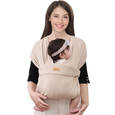 CUBY Baby Wraps Carrier Sling, Baby Carrier for Newborns and Toddlers,Skin-Friendly and