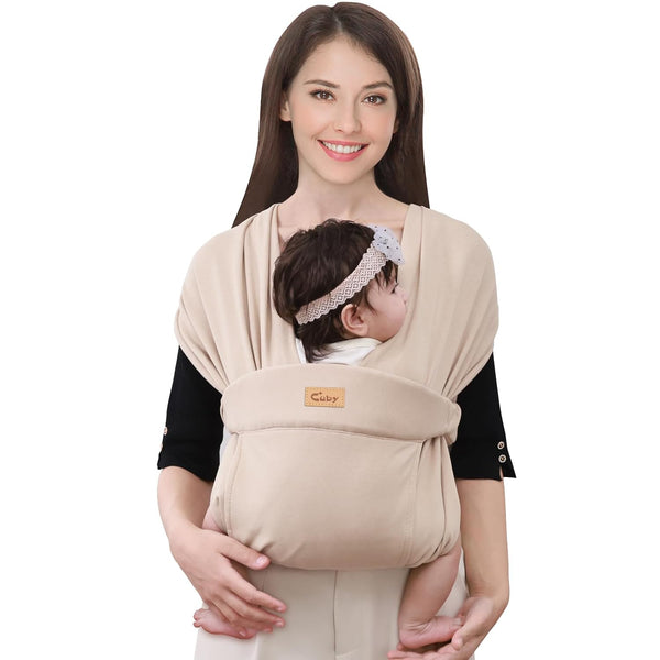 CUBY Baby Wraps Carrier Sling, Baby Carrier for Newborns and Toddlers,Skin-Friendly and