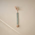 2-Pack mushie Linen Baby Pacifier Clip Holder | Soft Fabric Strap, (Olive/Shifting Sand)
