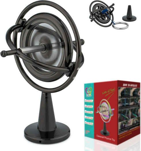 DjuiinoStar Premium Gyroscope: Sturdy&Durable, Pass 2nd Floor Drop Test, Long Spin Time