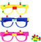 Hooqict 9 Pcs DIY Building Blocks Glasses, Party Supplies for Kids Adults Birthday Party Favors