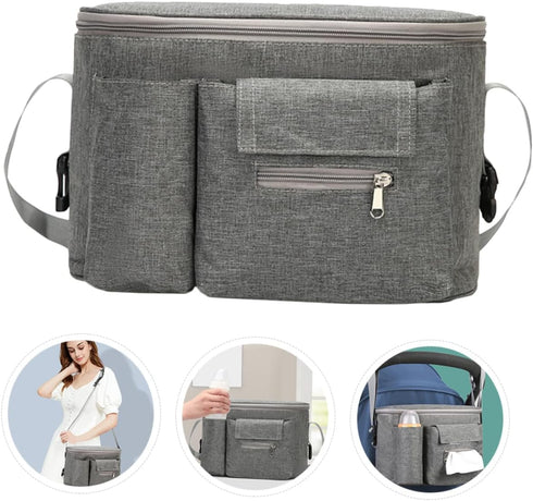BESPORTBLE Multifunctional Nursery Bag Diaper Storage Pouch Hanging Bottle Organizer for Stroller for Travel Daycare