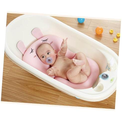 Collapsible Pig-Shaped Bathing Seat Pad for Infants - Non-Slip Design
