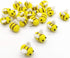 TIHOOD 20PCS Wool Felt Bee Craft Balls, Baby Shower Craft Supplies, Gender Reveal Party, DIY Craft Decoration