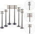 Hobby Train Sets 6pcs Telephone Pole Model Train Accessories 1:87 Electric Utility Pole Model for Early Education