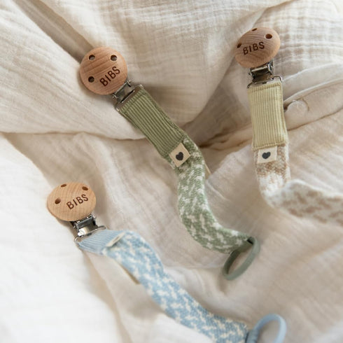 Sand/Vanilla Pacifier Clip for Babies
