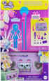 Polly Pocket Doll & Playset - Disco Dance Fashion Reveal with 3-Inch Hoodie Buddy Doll, 16 Accessories & Water Play