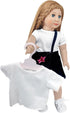 5 Pcs Doll T-Shirts for 18 Inch Dolls, Summer Outfit Doll Clothes, Short Sleeved Classical Tee - 5 Pcs White