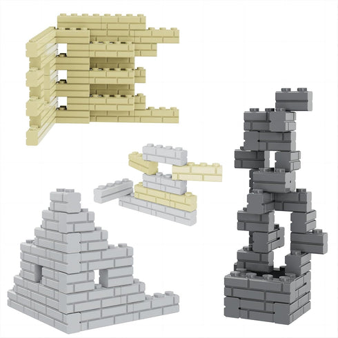 Classic Building Bricks, 340 Pcs Masonry Profile Wall Blocks, Compatible with Major Brands Parts and Pieces, Creative