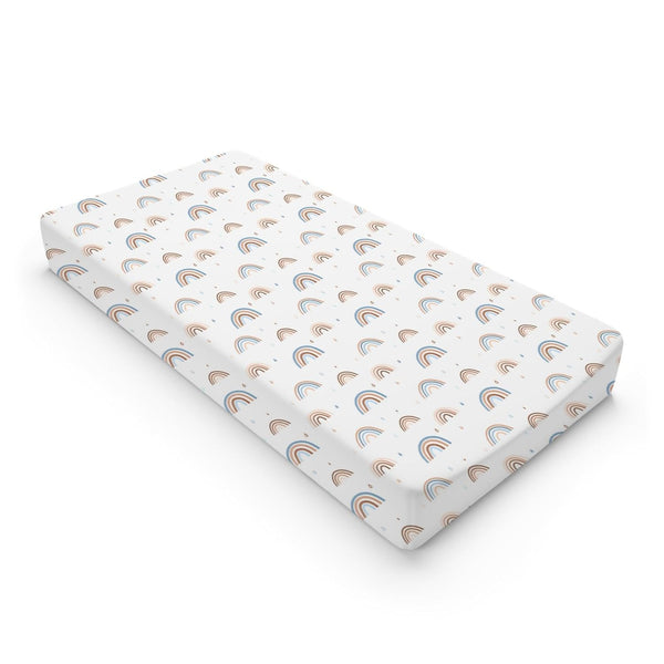 Rainbow Changing Pad Covers, Cute Rainbow Drops Colorful Changing Table Cover for Boys Girls 32''x16'' Ultra Soft
