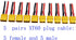Blomiky XT60H 5 Pairs Female and Male 14AWG Silicon Wire Extention Deans XT60 Plug Connector for RC Cars Drone Lithium Battery XT60 Plug 5