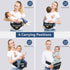 Baby Carrier with Hip Seat, Ergonomic Front Carrier for Newborns & Toddlers, Adjustable Waistband with Strong Support