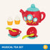 Battat Pretend Play Tea Set with Singing Teapot, Musical Toddler Toys, Cups & Saucers for 3 Years+