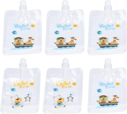 Reusable Puree Injection Tool, 7Pcs/Set Baby Food Bag Maker, Toddler Fruit Squeeze Puree Fillers (Green)