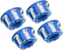 VGEBY 4pcs RC Hex Nuts, M4 Aluminum Alloy Wheel Hex Nuts for D3 D4 1/10 RC Car (Dark Blue)