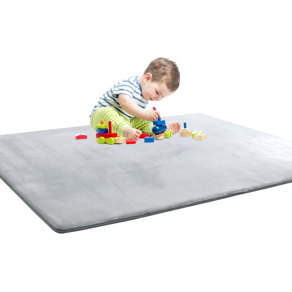 BALAPET Thick Memory Foam 50x50 Play Mat for Playpen, Super Soft Velvet