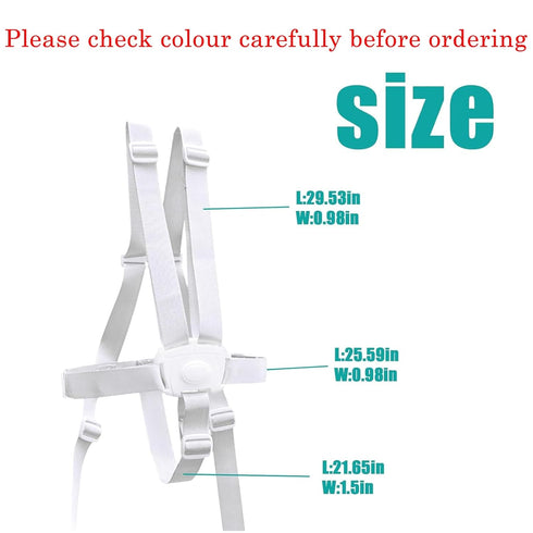 5 Point Harness Seat Belt Safety Strap Belt for Stroller Pushchair Pram Buggy Safe Protection, Adjustable High Chair