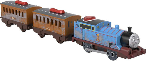 Thomas & Friends Motorized Talking Toy Train, Thomas Engine with Sounds & Passenger Cars for Kids Ages 3+